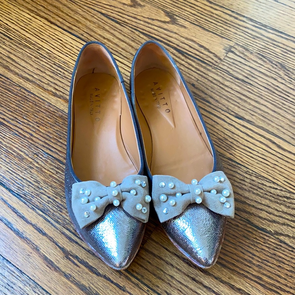 Avitto Italian leather flats